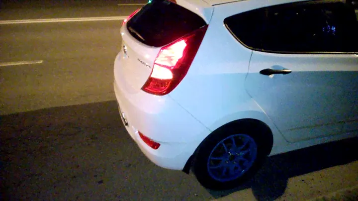 Звук выхлопа Stinger Sport на Hyundai Solaris 1.6