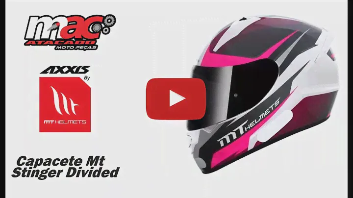 Capacete Mt Stinger Divided Branco/rosa