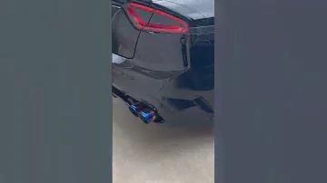 Custom Straight Piped exhaust on Kia Stinger GT #straightpipe  #kdm #kiastinger #twinturbo #exhaust